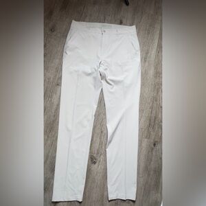 Men's White Performance Golf Joggers